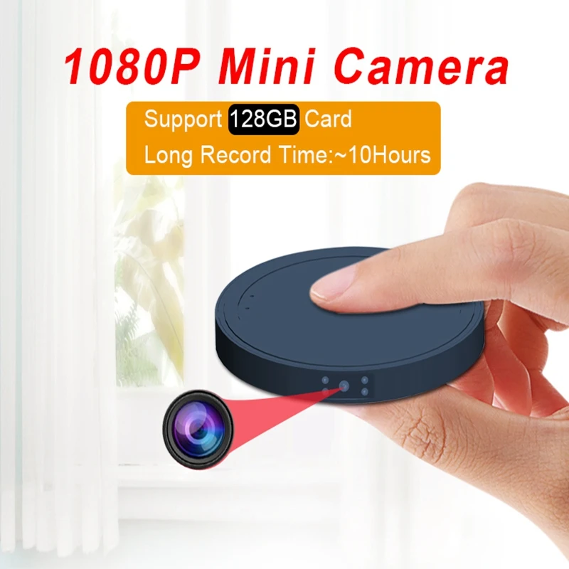 Мощная батарея 1080P HD мини-камера ИК Ночное видение DVR видеокамера домашняя