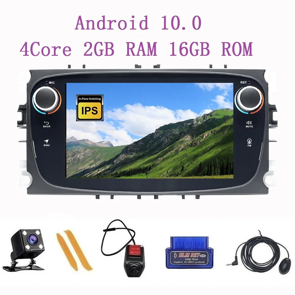 ZLTOOPAI мультимедийный плеер для Ford Focus 2 3 mk2 Mondeo 4 Kuga Fiesta Android 10 0 автомобильный GPS