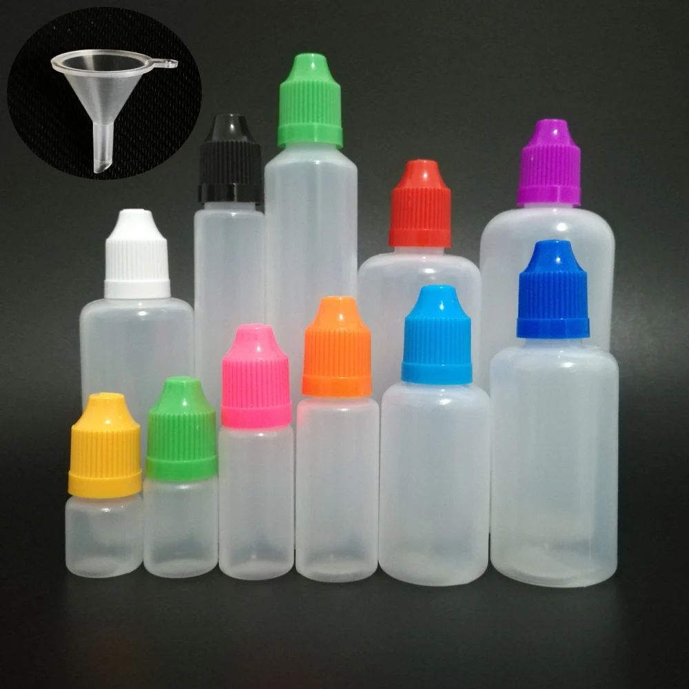 Пластиковые флаконы с пипеткой 3/5/10/15/20/30/50/100/120 мл 10 шт |