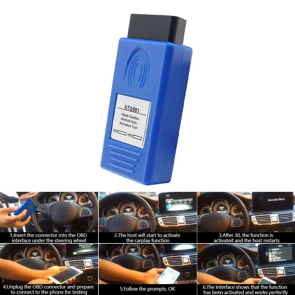 

OBD2 инструмент активации NTG5S1 CarPlay для Apple/Android оригинальный протокол связи для Mercedes Benz