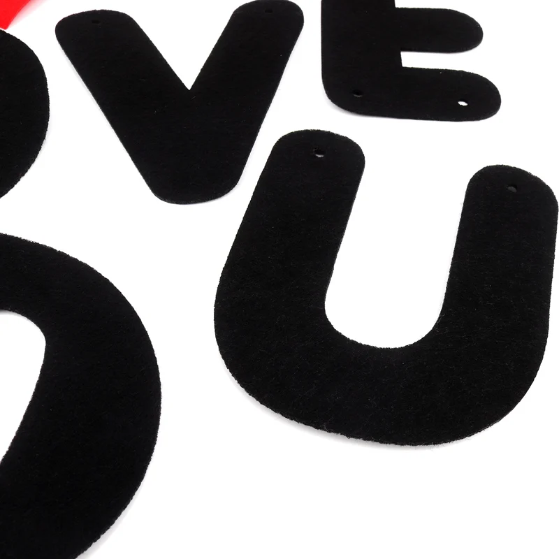 Новинка 10 шт. подвеска-гирлянда из нетканого материала с надписью I Love You реквизит