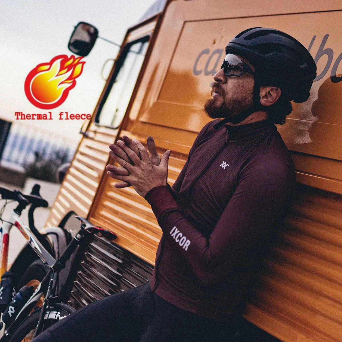 

IXCOR Winter Cycling Jersey thermal fleece Warm and thick MTB Clothes Road Bike Bicycle Clothes Racing Jersey maillot ciclismo