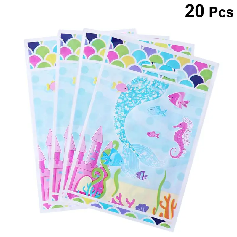 Упаковка из 20 подарочных пакетов милвечерние Мультяшные пластиковые сувениры с