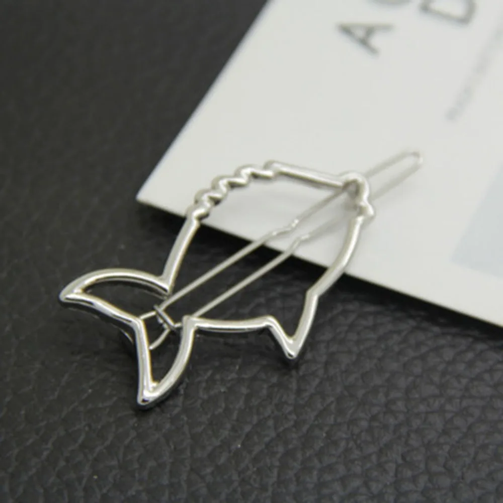 

Fashion Simple Matte Hollow Geometry Fish Smooth Side Clip Hairpin Hair Accessories Hair Barrette For Women Girl Gifts