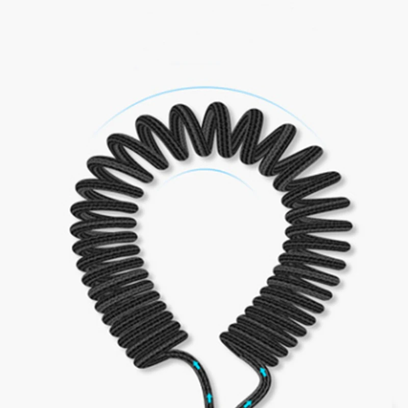 Выдвижная Автомобильная пружинная оплетка типа C/Micro USB/8Pin 2.1A USB кабель для Samsung Huawei
