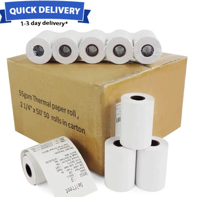 Термальная бумага 57x40 мм карманная Кредитная карта POS Чековая 50