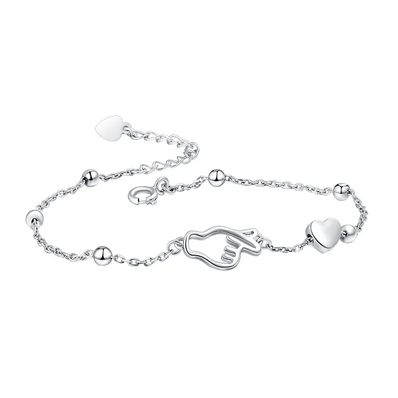 

2021 S925 / Full Silver 999 Plain Gold Bracelet for Women Surface Plated with Platinum Korean Fashion Simple Bangles Jewellery