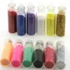 12 Bottles Mini Glass Vial Charm Nail Art Glitter Powder Crafts Dust Nail Tips 4
