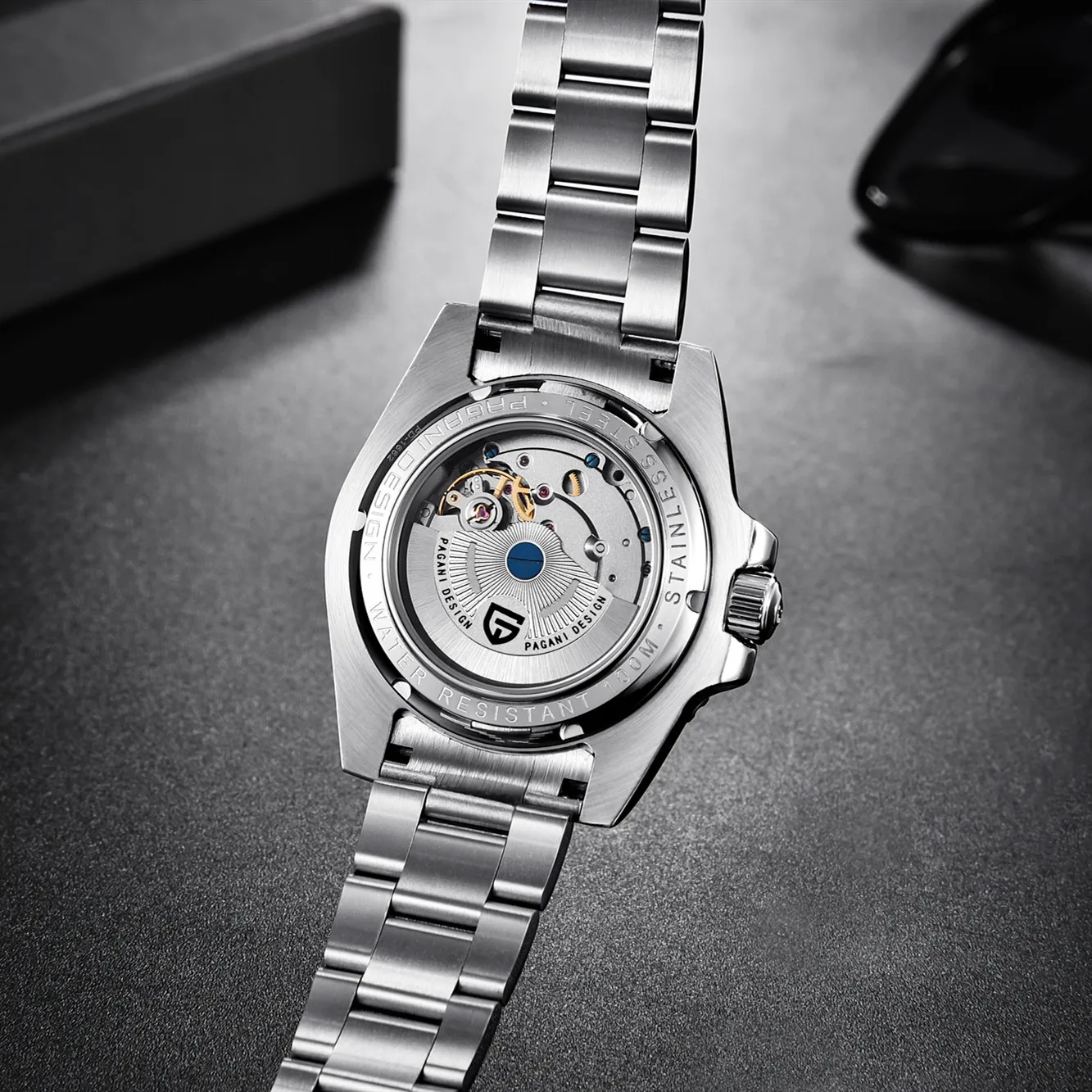 Новые светящиеся механические мужские часы марки PAGANI DESIGN GMT Роскошные