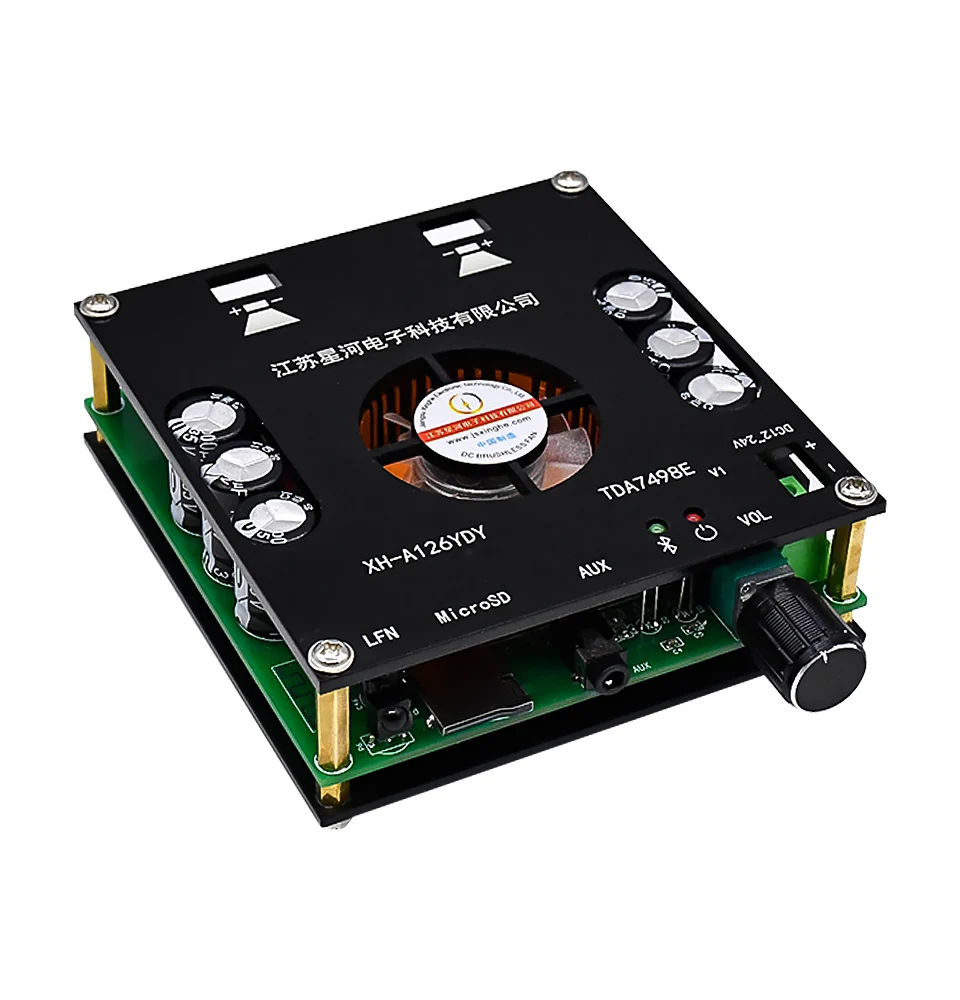 Цифровой усилитель мощности XH A126 160Wx2 Bluetooth 5 0 плата Стерео усилители TDA7498E AUX TF