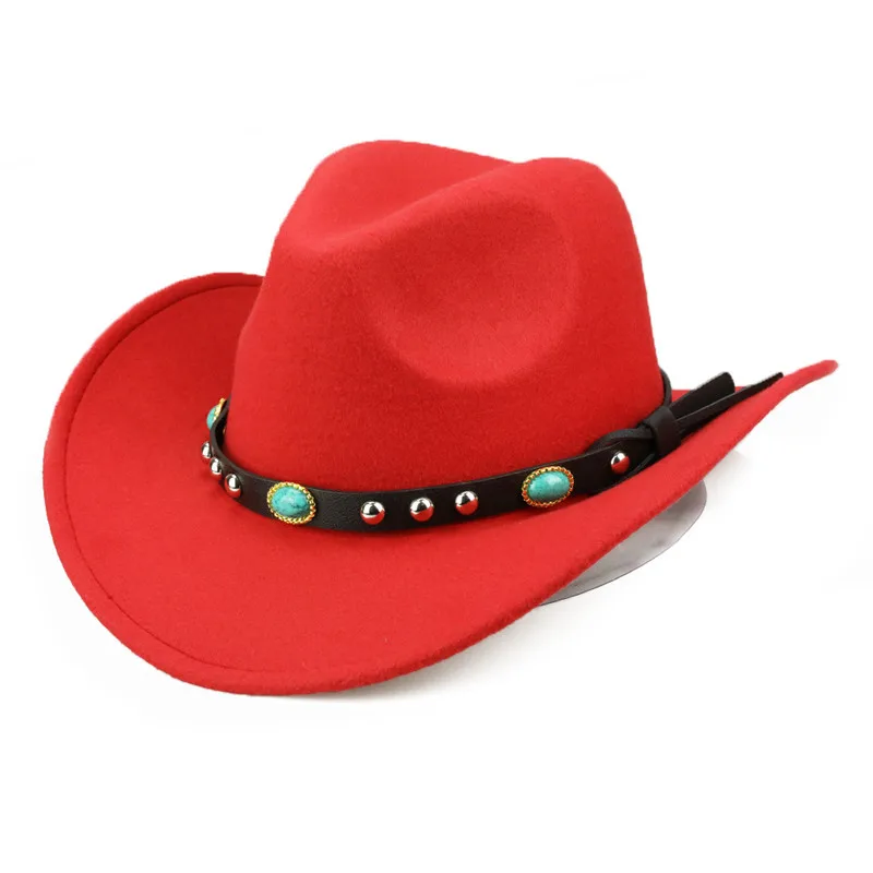 

Women/ Men Western Cowboy Hat Unisex Cap For Gentleman Lady Jazz Cowgirl With Cloche Church Sombrero Caps Four Seasons New