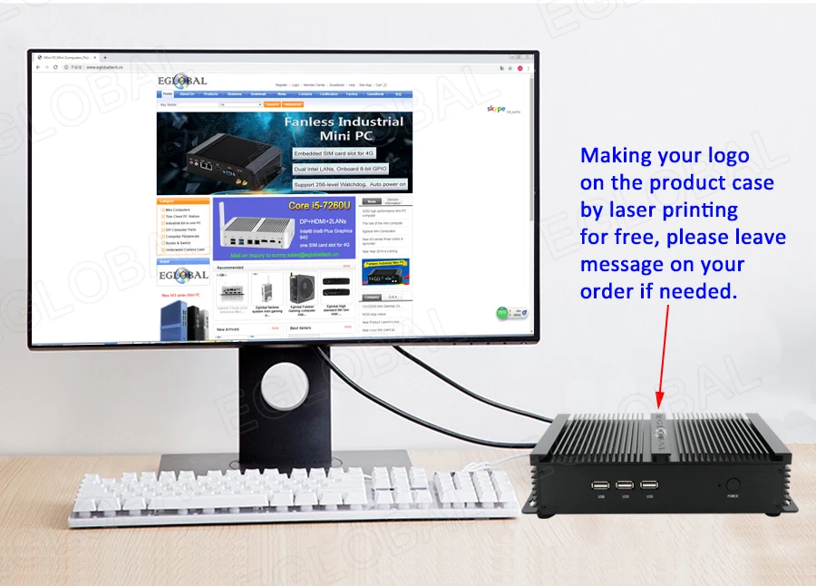Прочный промышленный Мини ПК Intel Core i5 8250U 24/7 часов работы Windows Barebone Мини компьютер 4K VGA HDMI RJ45 LAN AC wifi