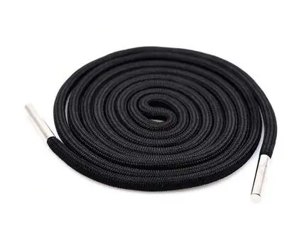 140CM 1Pc Solid Color Polyester Cord 140CM Copper Bead Caps Decorative Cap Rope For Sweater Sports Pants Waist Rope Belt - Цвет: 140CM