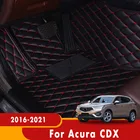Автомобильные коврики для Acura CDX 2021 2020 2019 2018 2017, кожаные водонепроницаемые коврики, коврики, аксессуары для интерьера автомобиля на заказ