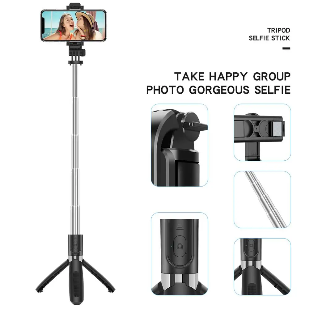 Беспроводная Bluetooth селфи-палка складной мини-штатив расширяемый монопод с
