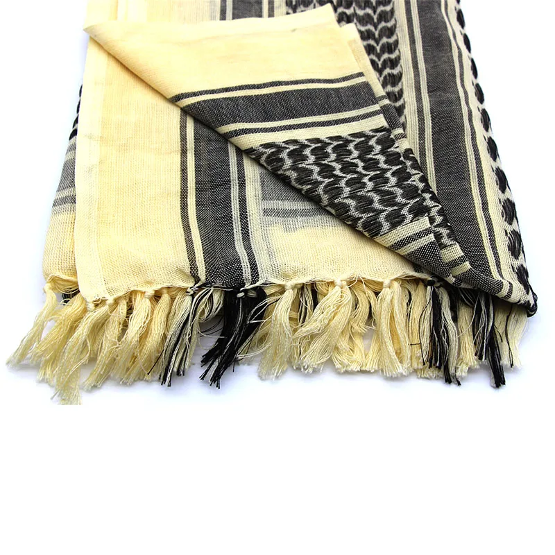 Военный Тактический унисекс Keffiyeh шема шарф для лица из чистого хлопка сетки