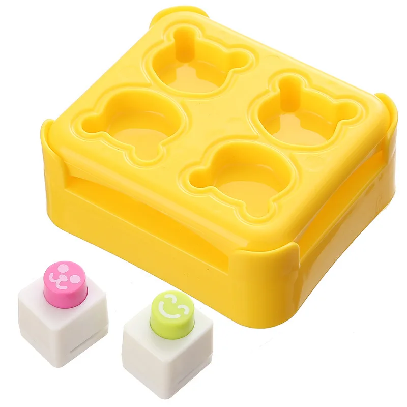 

Onigiri Mold Cute Bear Rice Ball Maker Sushi Press Mold Form Set Kit Stamp Kawaii Kitchen Accessories For Kids Bento