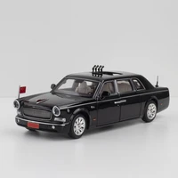 hot 132 scale diecast china red banner l5 parade car metal model with light and sound pull back vehicle toy collection for gift