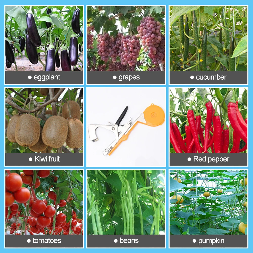 

Steel Vegetable Stem Garden Tools Home Easy Use Adjustable Width Tying Wide Bore Bonsai Packing Bind Branch Machine Agriculture