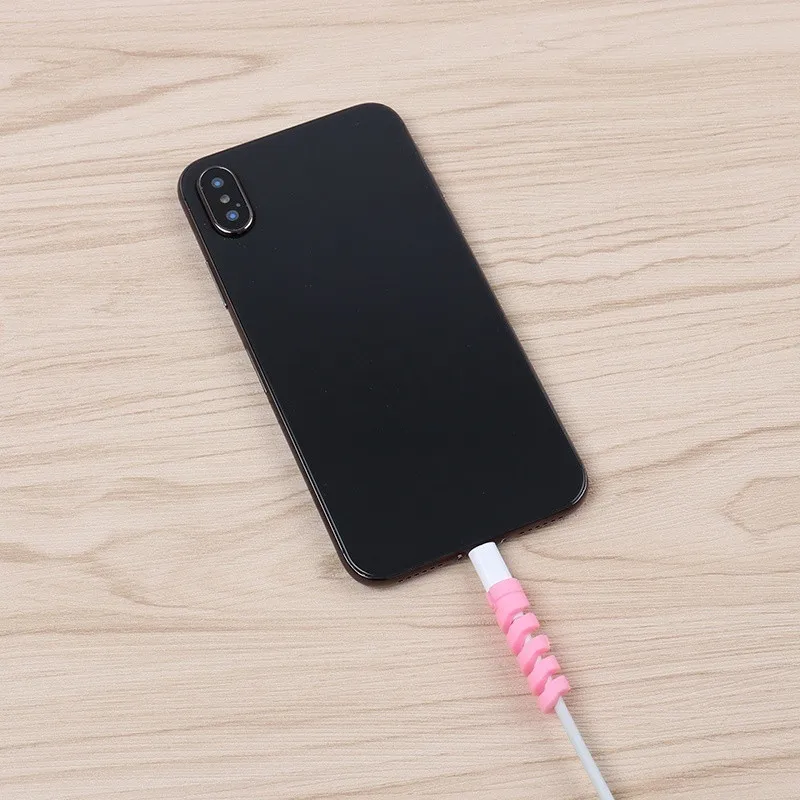 Протектор для кабеля протектор спиральный органайзер проводов и шнуров iPhone 7 X