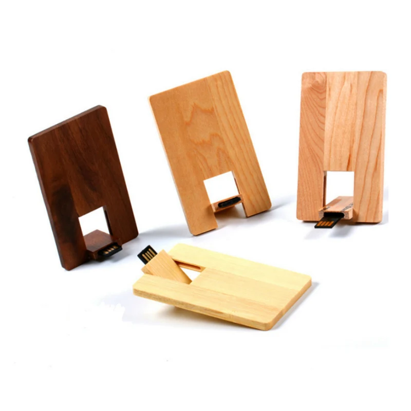 

Custom LOGO Wooden Card USB flash drive 64GB Maple wood memory stick pen drives 32GB pendrive disk 4GB 8GB 16GB Usb drive gifts