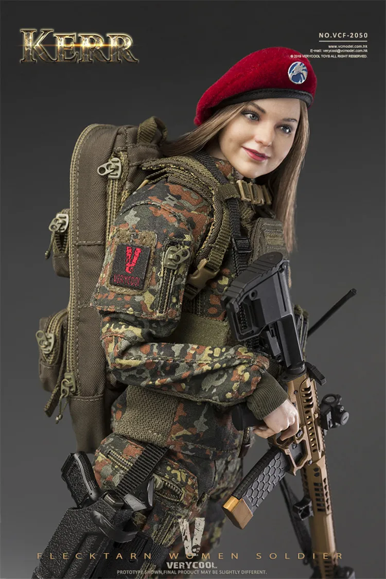 

Collection VERYCOOL VCF-2050 1/6 Full Set Deban Camouflage Female Soldier KERR Movable Doll Action Figure Model for Fans Gifts