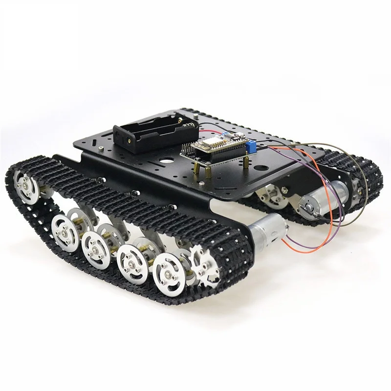 ESP8266 RC умный робот шасси танка с двойным двигателем постоянного тока + Nodemcu