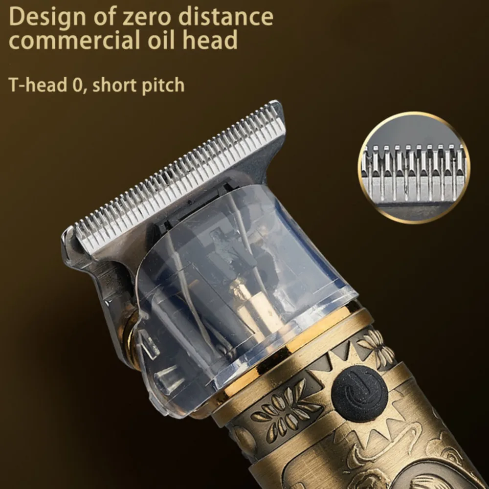 

Professional Hair Clippers Barber Haircut Sculpture Cutter Rechargeable Razor Trimmer Adjustable Cordless Edge For Men