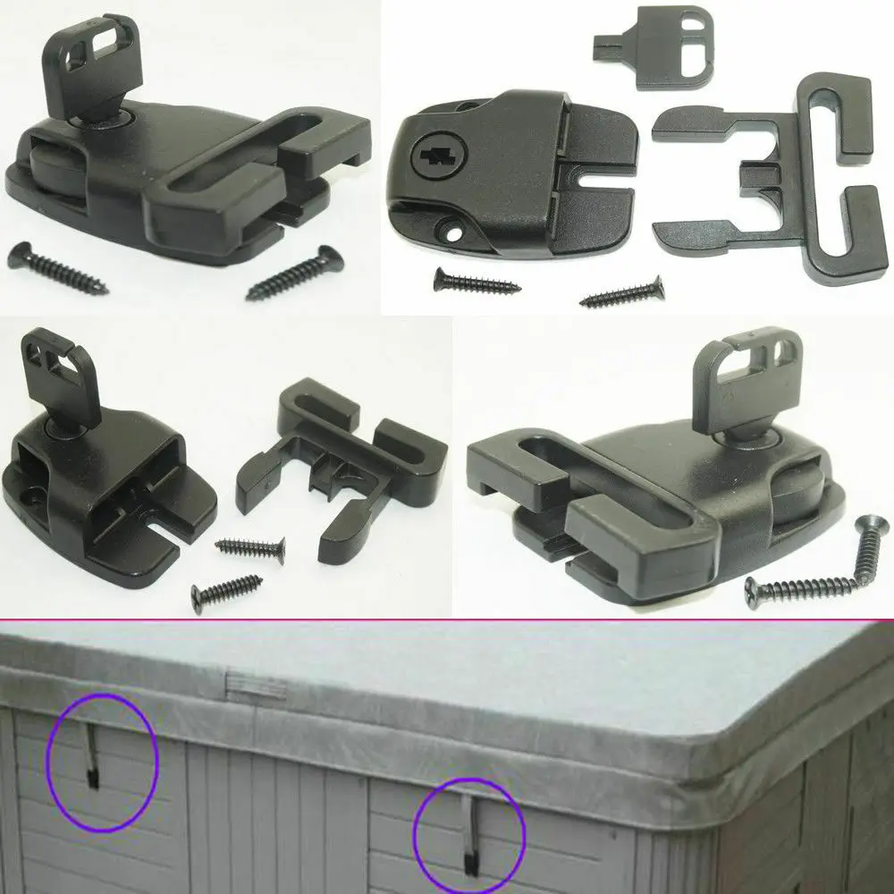 5 Key Lock Lockable Safety Buckle Latch Pool Spa Hot Tub Cover Boat Backpack Bag | Locks