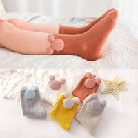 5pairslot 1 12y cute lovely short baby socks for girls children cotton winter disney mickey newborn toddler candy color sock