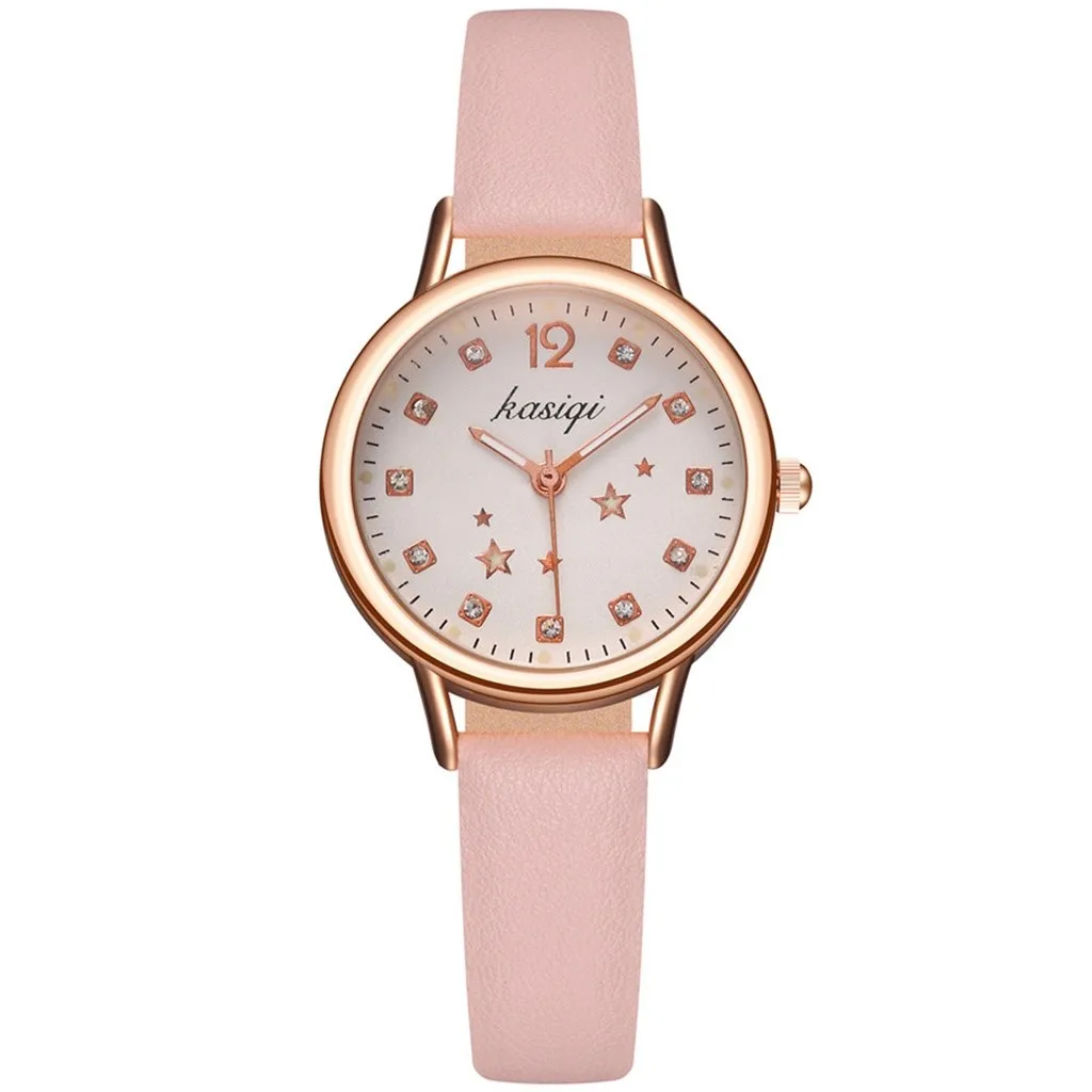 Женские наручные часы студенческие с ремешком простые маленькие свежие милые со