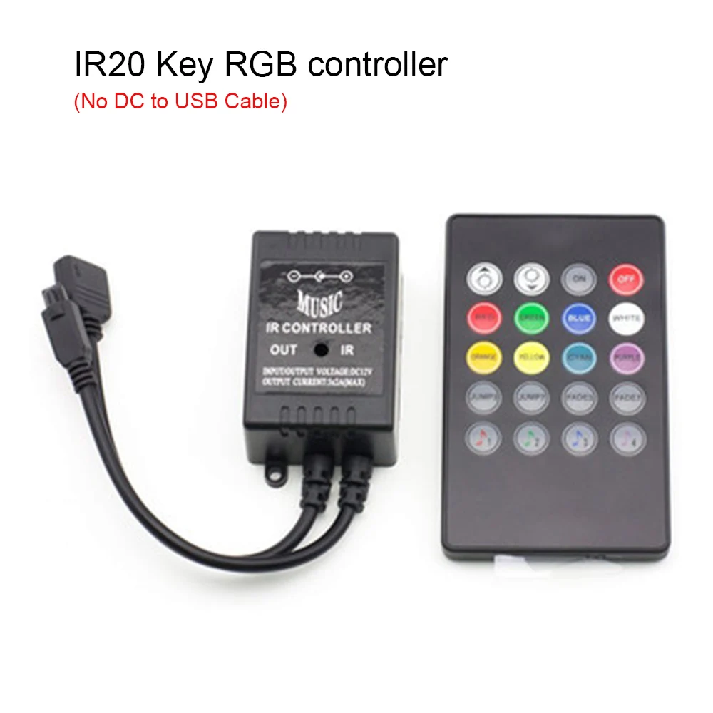 USB RGB светодиодный контроллер Bluetooth Музыка 5 в 12 В 24 В USB мини IR RF беспроводной пульт дистанционного управления для 5050 2835 RGB Светодиодные полосы света