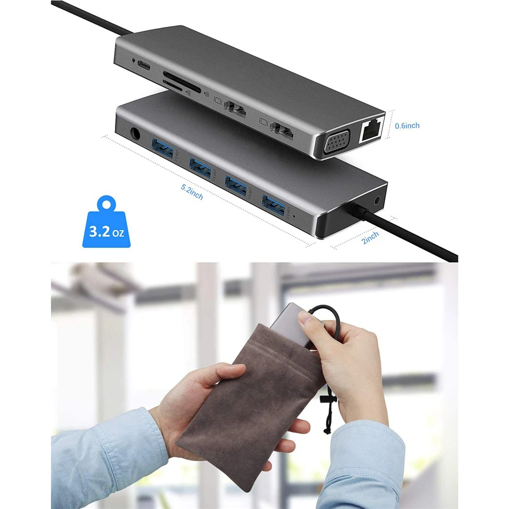 USB-концентратор Type C 4K PD 3 0 | Компьютеры и офис