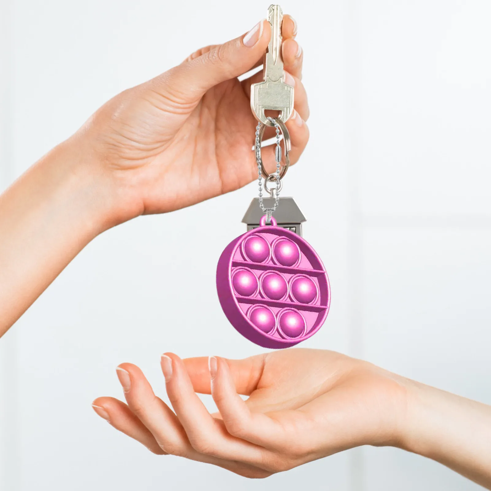 Пуш ап поп пузырь сенсорная Непоседа простой улыбающегося игрушка силиконовые