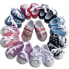 Обувь для кукол размером 7 см, подходит для кукол-новорожденных размером 43 см, обувь для кукол-новорожденных, спортивная обувь для кукол размером 18 дюймов