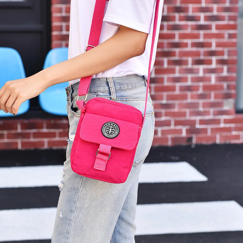 Women's Shoulder Bags Lightweight Waterproof Nylon Women Bag Small Crossbody Messenger for Handbag Ladies Travel | Багаж и сумки