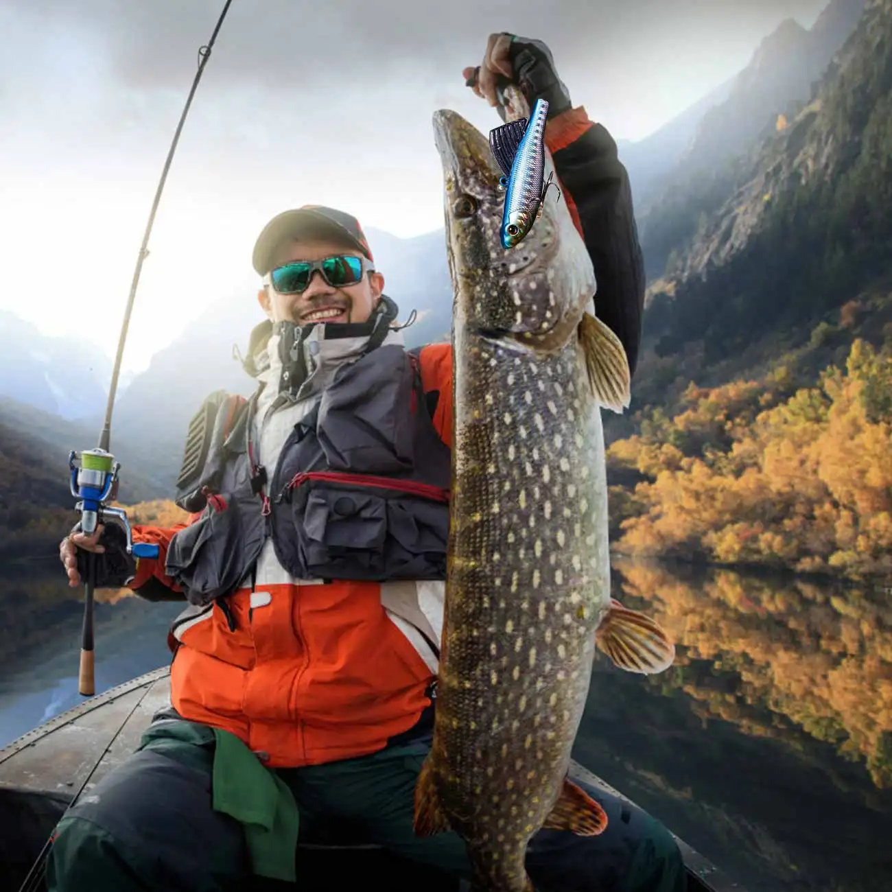 

7cm 18g Fishing Lure Crankbait Squid Octopus HardMinnow Jig Metal Lure VIB Bait Winter Ice Goods For Fishing Wobbler Bait