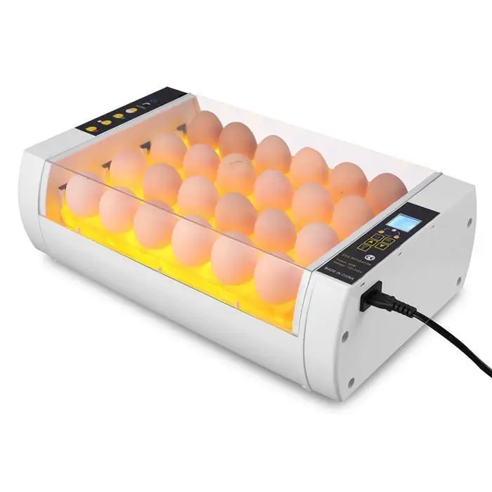 

Automatic Egg Turning 24 Egg Incubator Digital LED Display Egg Incubator with Light Temperature, Humidity, Incubation Days