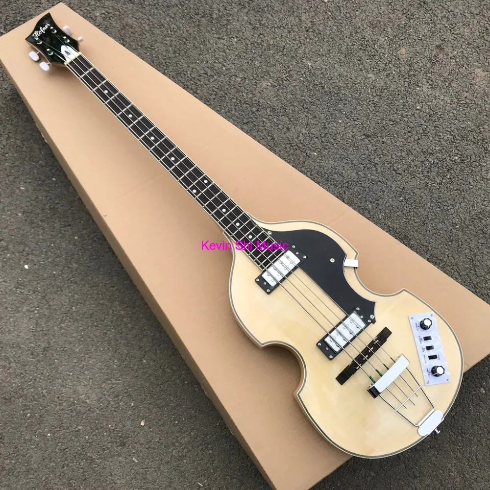 Натуральный бас-гитара Hofner hofner BB2 электрический бас Пламя клен корпус Hofner BB2 бас hofner bass гитара