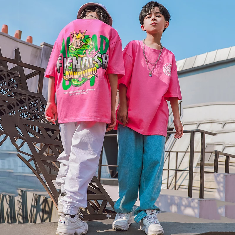 Джазовые костюмы для мальчиков и девочек одежда уличных танцев свободные