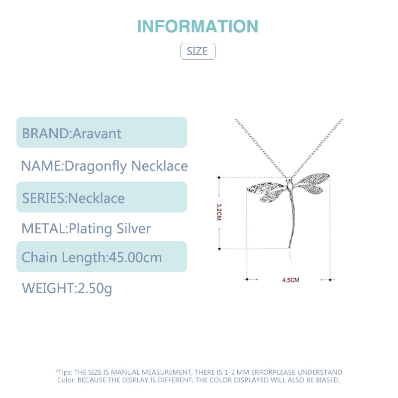 New Fashion 925 Silver Jewelry Long Dragonfly Pendants Necklaces Chains For Women Valentine'S Day Gifts images - 6