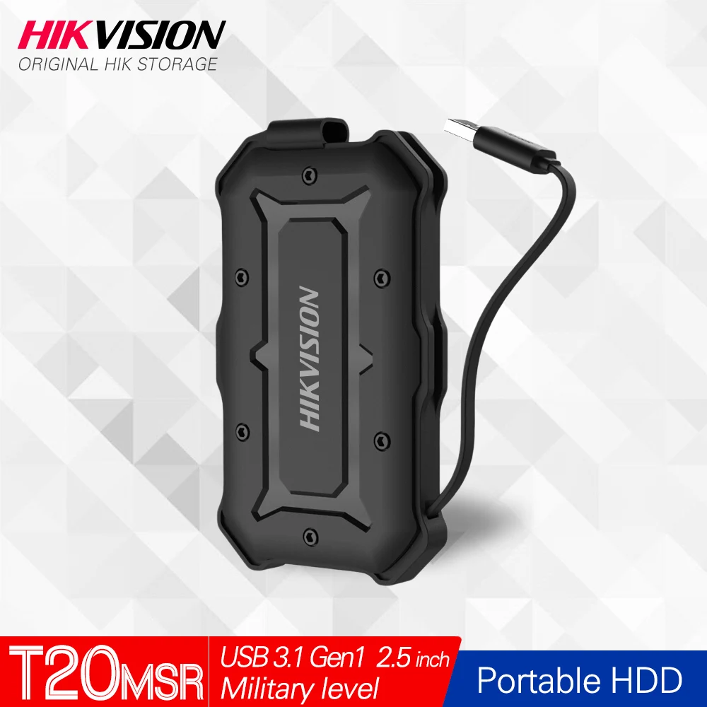 Hikvision 1TB External HDD 2TB Portable Hard Disk Drive USB3.1 Type-A Mobile Military HikStorage External Storage for PC laptop