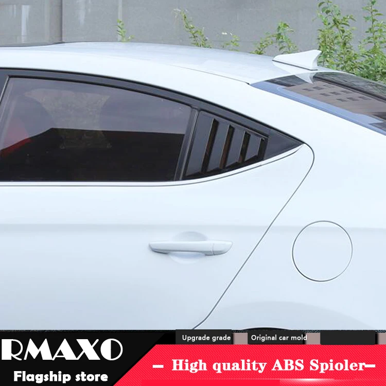 Для окон Elantra 2016-2019 Sedan ABS жалюзи для задней двери рамка формовочная накладка на