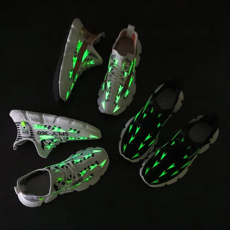 

Fitness athletic gym sports walking running reflective casual shoes fashion sneaker for men