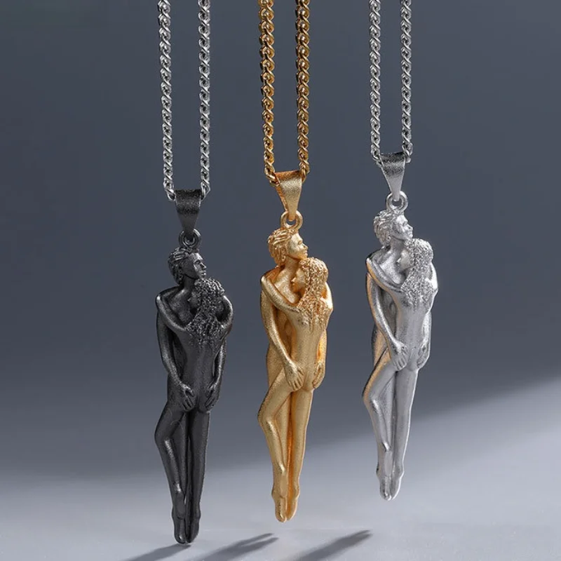 

MIQIAO ожерелье для женщин и мужчин с серебряным и золотым покрытием