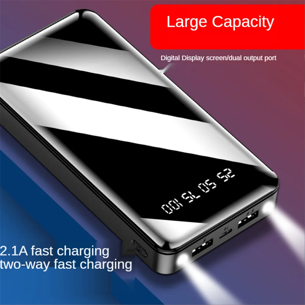 

Mobile power supply 20000 mah portable back-up battery charger is suitable for the millet huawei samsung iphone series