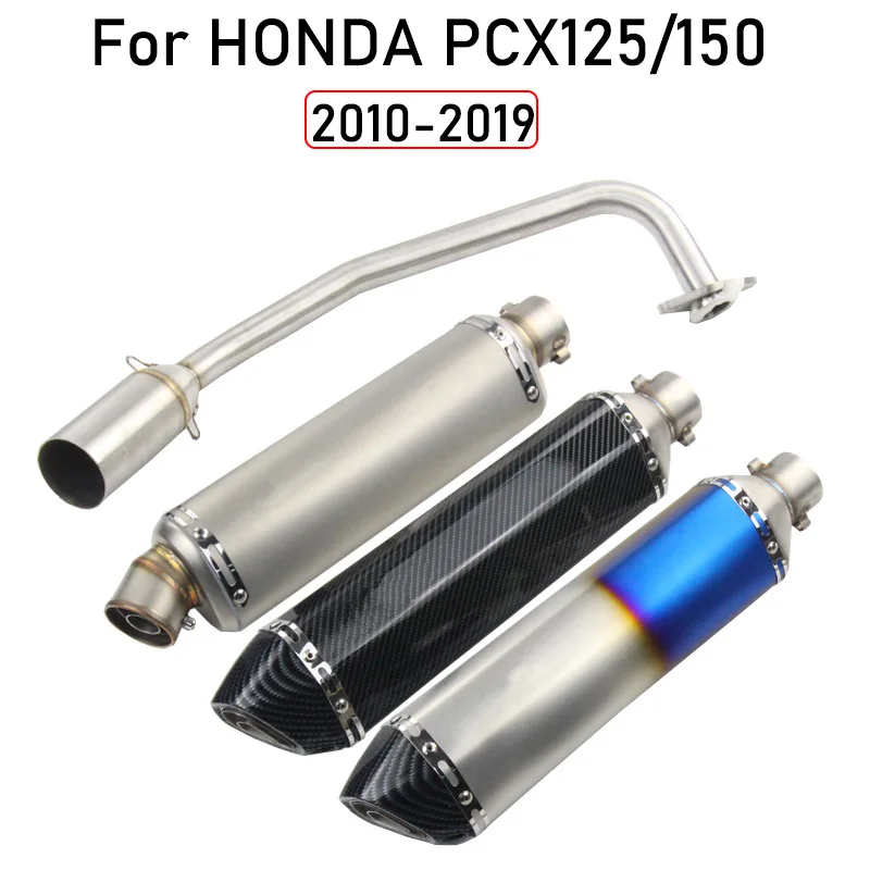 

Мотоциклетный глушитель выхлопной трубы, модифицированный глушитель дБ, средний передний соединитель труб, слипоны для Honda PCX125 PCX150