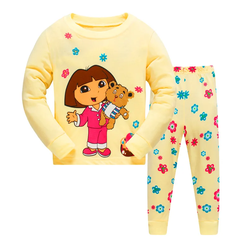 Disney Kid Long sleeve Pajamas sets boys Cotton Car Styling Pjs Infantil Cartoon Pyjama Baby Girl Home Clothes Spring & Autumn