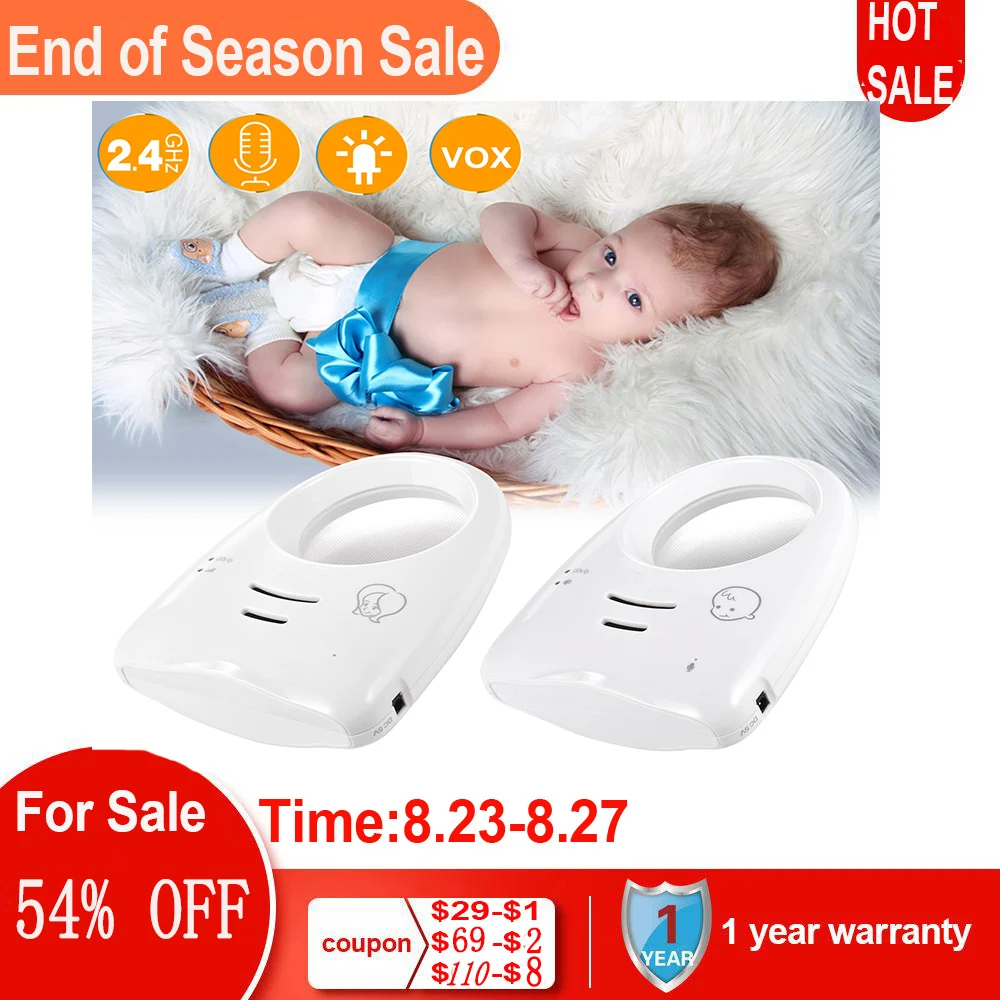 Портативная беспроводная цифровая аудионяня 2 4 ГГц Двухсторонняя связь