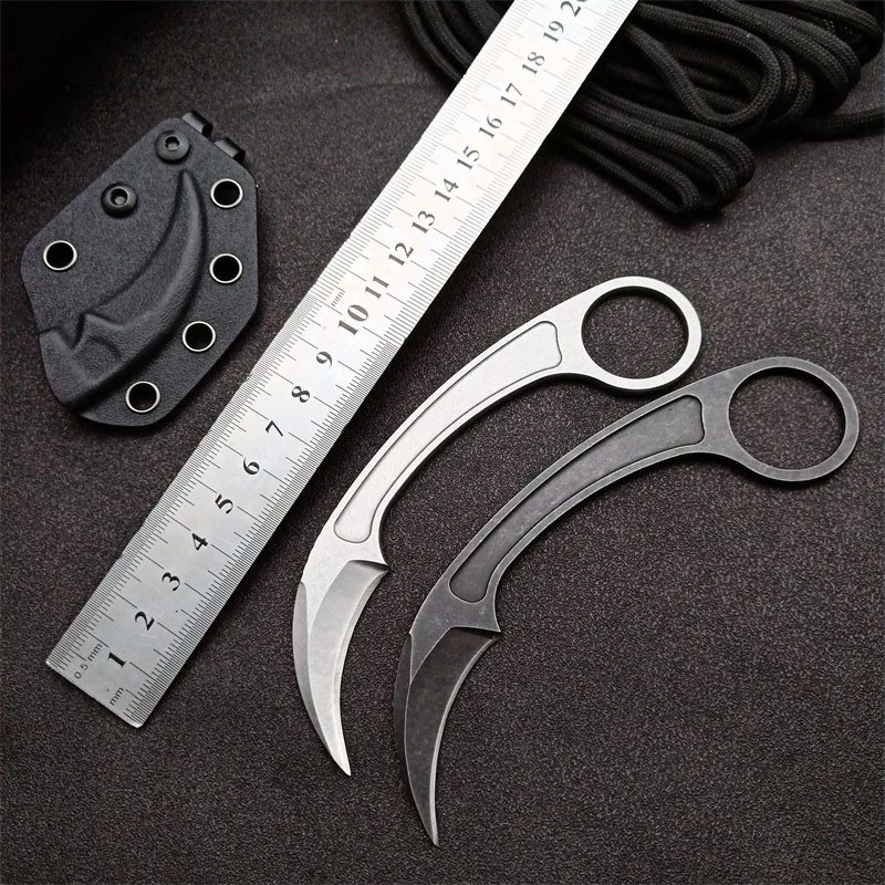 

Handle Claw Knife Sharp Fixed Blade Knife Outdoor Survival Claw Tactical Knives For Hunting Hiking And Camping With Sheath